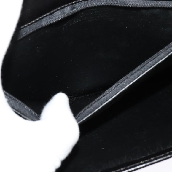 Christian Dior Shoulder Bag Leather Black Gold Auth BA3321