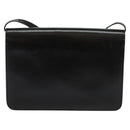 Christian Dior Shoulder Bag Leather Black Gold Auth BA3321-3