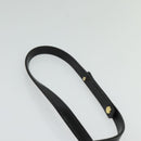 Christian Dior Shoulder Bag Leather Black Gold Auth BA3321-8