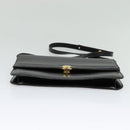 Christian Dior Umhängetasche Leder Schwarz Gold Original BA3321-5
