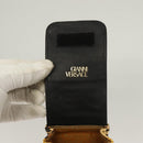 Gianni Versace Shoulder Pouch PVC Leather Yellow Gold Auth BA3323-15
