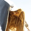 Gianni Versace Shoulder Pouch PVC Leather Yellow Gold Auth BA3323-17