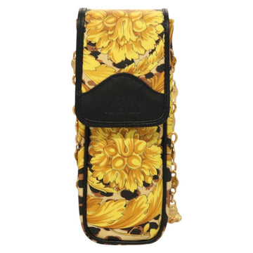 Gianni Versace Shoulder Pouch PVC Leather Yellow Gold Auth BA3323 - 0