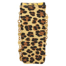 Gianni Versace Shoulder Pouch PVC Leather Yellow Gold Auth BA3323-3