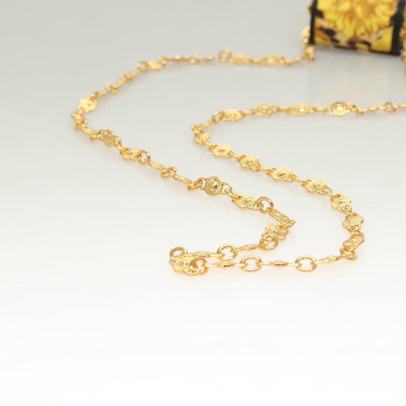 Gianni Versace Shoulder Pouch PVC Leather Yellow Gold Auth BA3323