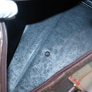 Burberrys Nova Check Boston Bag Canvas Beige Auth BA3332-11