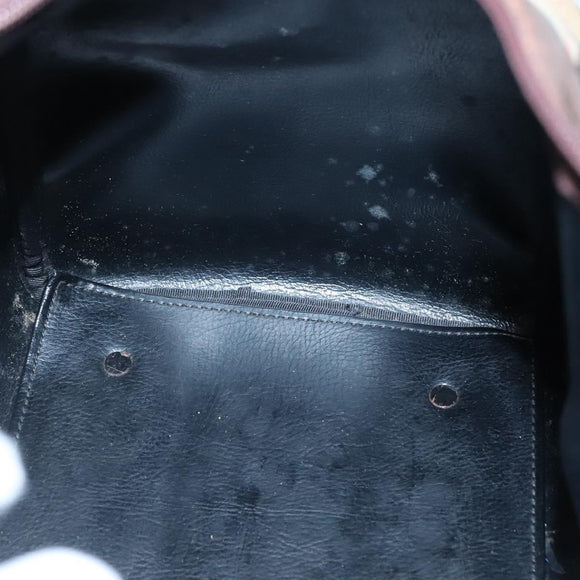 Burberrys Nova Check Boston Bag Canvas Beige Auth BA3332