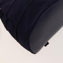 Salvatore Ferragamo Vala Chain Backpack Canvas Navy Gold Auth BA3335-15