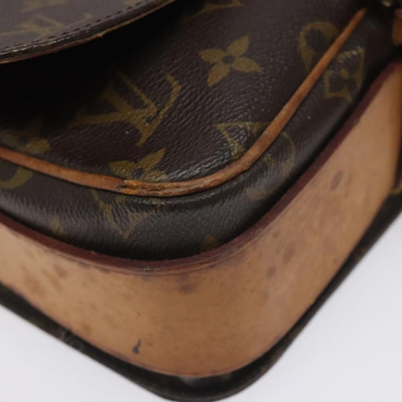 LOUIS VUITTON Monogram Cartouchiere MM Shoulder Bag M51253 LV Auth BA3338