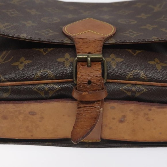 LOUIS VUITTON Monogram Cartouchiere MM Shoulder Bag M51253 LV Auth BA3338