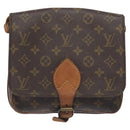 LOUIS VUITTON Monogram Cartouchiere MM Shoulder Bag M51253 LV Auth BA3338-13