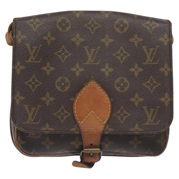 LOUIS VUITTON Monogram Cartouchiere MM Shoulder Bag M51253 LV Auth BA3338