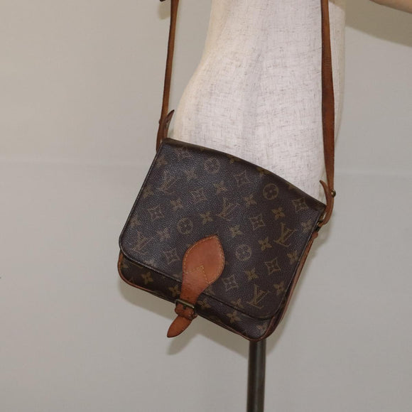 LOUIS VUITTON Monogram Cartouchiere MM Shoulder Bag M51253 LV Auth BA3338