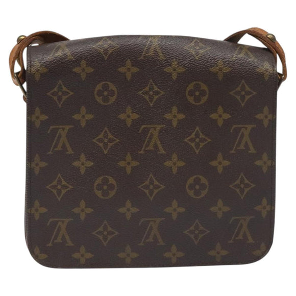 LOUIS VUITTON Monogram Cartouchiere MM Shoulder Bag M51253 LV Auth BA3338