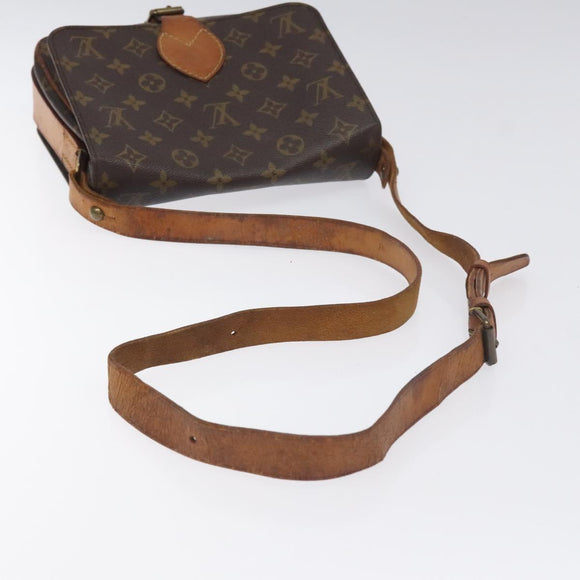 LOUIS VUITTON Monogram Cartouchiere MM Shoulder Bag M51253 LV Auth BA3338