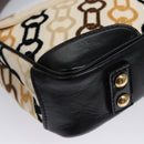 LOUIS VUITTON Monogram Charm Pochette Lover Bag Ivory M95194 LV Auth BA333SAV-16