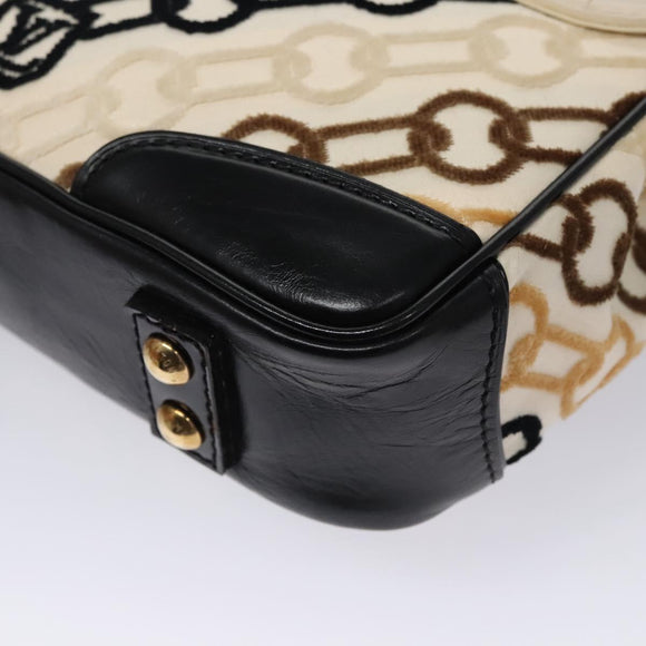 LOUIS VUITTON Monogram Charm Pochette Lover Bag Ivory M95194 LV Auth BA333SAV