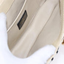 LOUIS VUITTON Monogram Charm Pochette Lover Bag Ivory M95194 LV Auth BA333SAV-10