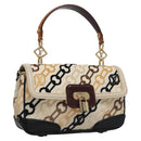 LOUIS VUITTON Monogram Charm Pochette Lover Bag Ivory M95194 LV Auth BA333SAV-1