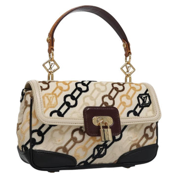 LOUIS VUITTON Monogram Charm Pochette Lover Bag Ivory M95194 LV Auth BA333SAV