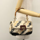 LOUIS VUITTON Monogram Charm Pochette Lover Bag Ivory M95194 LV Auth BA333SAV-24