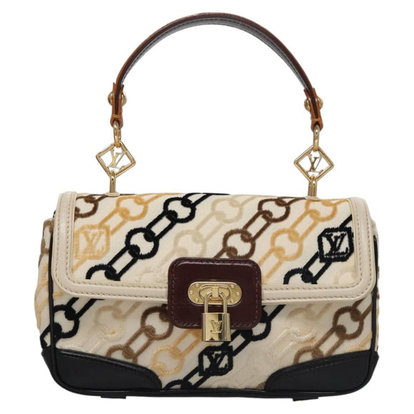 LOUIS VUITTON Monogram Charm Pochette Lover Bag Ivory M95194 LV Auth BA333SAV