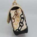 LOUIS VUITTON Monogram Charm Pochette Lover Bag Ivory M95194 LV Auth BA333SAV-3