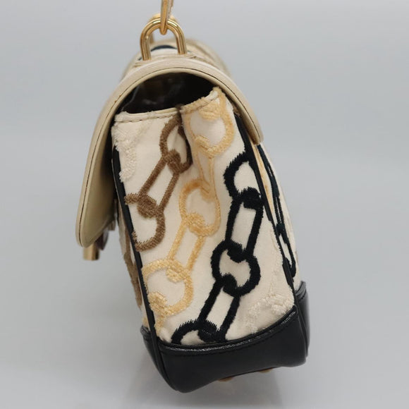 LOUIS VUITTON Monogram Charm Pochette Lover Bag Ivory M95194 LV Auth BA333SAV