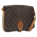 LOUIS VUITTON Monogram Cartouchiere GM Shoulder Bag M51252 LV Auth BA3340-1