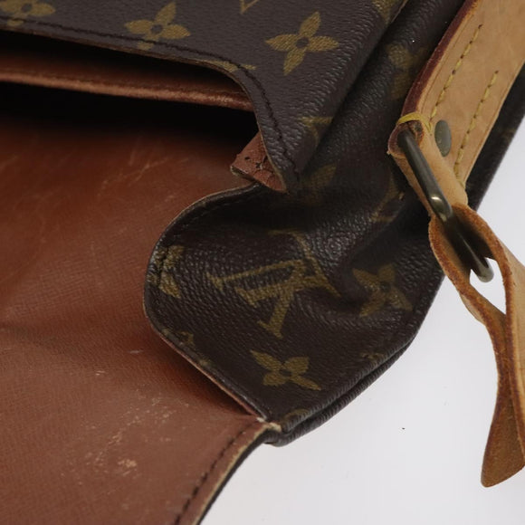 LOUIS VUITTON Monogram Cartouchiere GM Shoulder Bag M51252 LV Auth BA3340