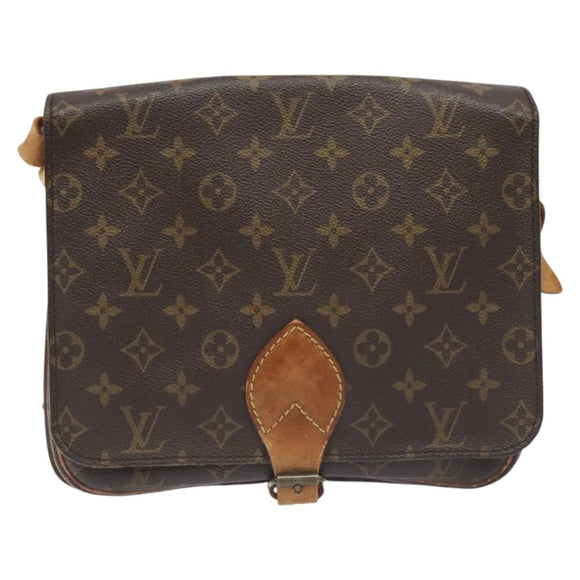 LOUIS VUITTON Monogram Cartouchiere GM Shoulder Bag M51252 LV Auth BA3340