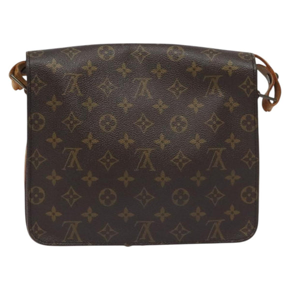 LOUIS VUITTON Monogram Cartouchiere GM Shoulder Bag M51252 LV Auth BA3340