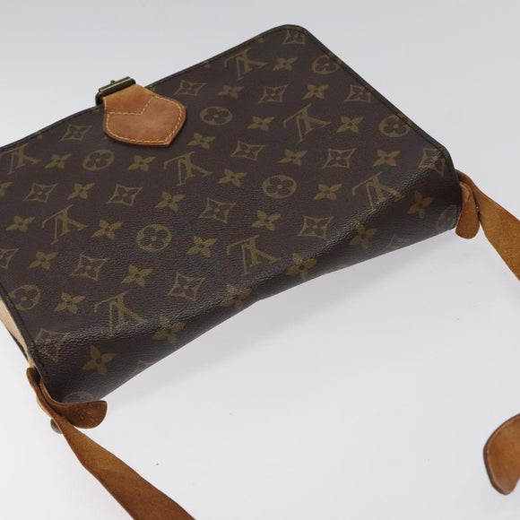 LOUIS VUITTON Monogram Cartouchiere GM Shoulder Bag M51252 LV Auth BA3340