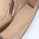 GUCCI GG Supreme Web Sherry Line Clutch Bag PVC Beige Gold 89 01 030 Auth BA3345-10