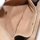 GUCCI GG Supreme Web Sherry Line Clutch Bag PVC Beige Gold 89 01 030 Auth BA3345-11