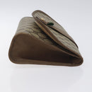 GUCCI GG Supreme Web Sherry Line Clutch Bag PVC Beige Gold 89 01 030 Auth BA3345-3