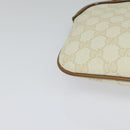 GUCCI GG Supreme Shoulder Bag PVC White Gold 904 02 047 Auth BA3348-10