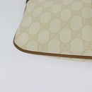 GUCCI GG Supreme Shoulder Bag PVC White Gold 904 02 047 Auth BA3348-12