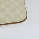 GUCCI GG Supreme Shoulder Bag PVC White Gold 904 02 047 Auth BA3348-13