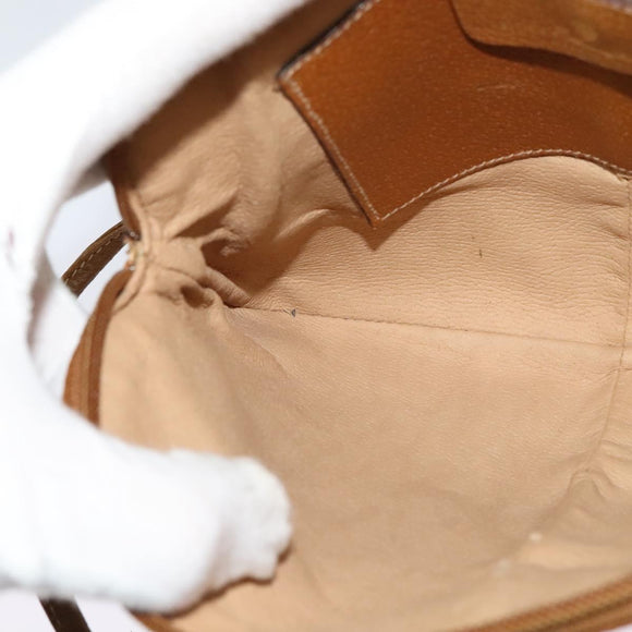 GUCCI GG Supreme Shoulder Bag PVC White Gold 904 02 047 Auth BA3348