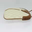 GUCCI GG Supreme Shoulder Bag PVC White Gold 904 02 047 Auth BA3348-5