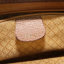 GUCCI Bamboo Hand Bag Suede Leather 2way Beige Gold Auth BA3351-17