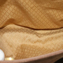 GUCCI Bamboo Hand Bag Suede Leather 2way Beige Gold Auth BA3351-10