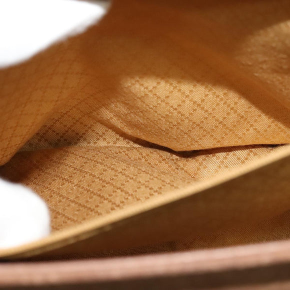 GUCCI Bamboo Hand Bag Suede Leather 2way Beige Gold Auth BA3351