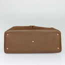 GUCCI Bamboo Hand Bag Suede Leather 2way Beige Gold Auth BA3351-5