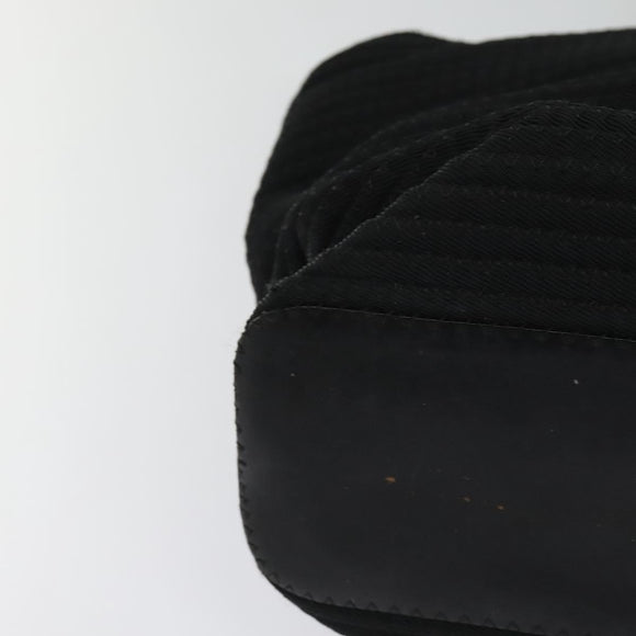 GUCCI Bamboo Hand Bag Canvas 2way Black Silver 002 2058 0439 5 Auth BA3352