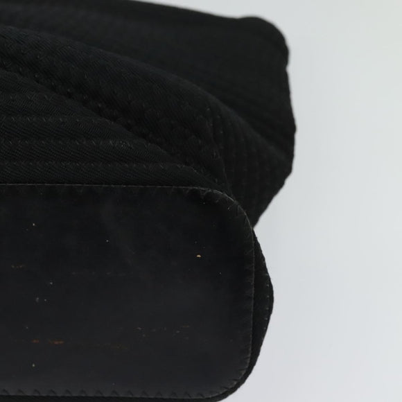 GUCCI Bamboo Hand Bag Canvas 2way Black Silver 002 2058 0439 5 Auth BA3352