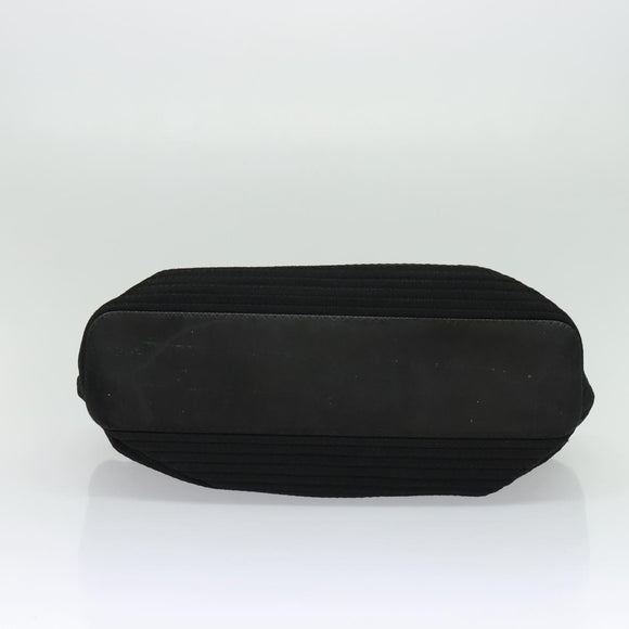 GUCCI Bamboo Hand Bag Canvas 2way Black Silver 002 2058 0439 5 Auth BA3352