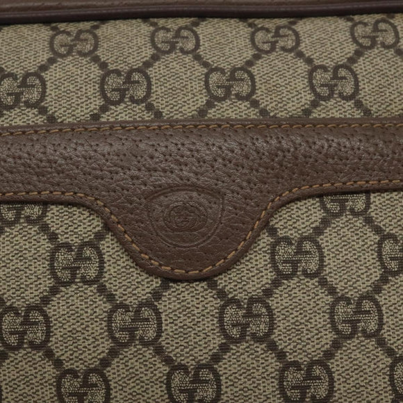 GUCCI GG Supreme Shoulder Bag PVC Beige Gold 007 115 6423 Auth BA3357