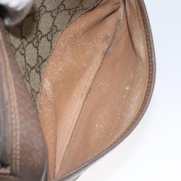 GUCCI GG Supreme Shoulder Bag PVC Beige Gold 007 115 6423 Auth BA3357